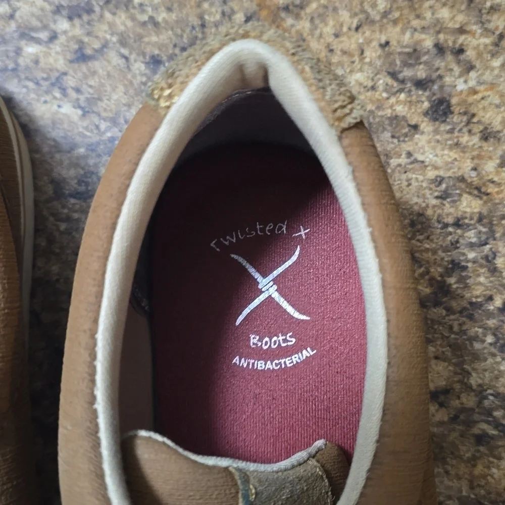 Twisted X Men's‎ Tan Boat Shoes Size 6M